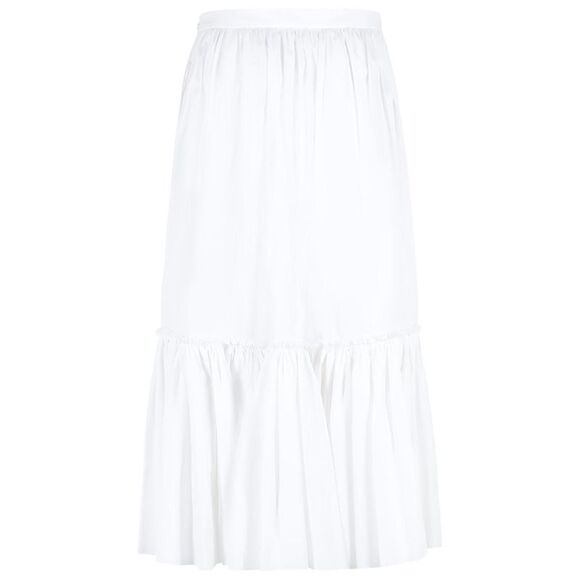 Jil Sander Skirt In White Cotton Poplin Women - Picture 3 of 3